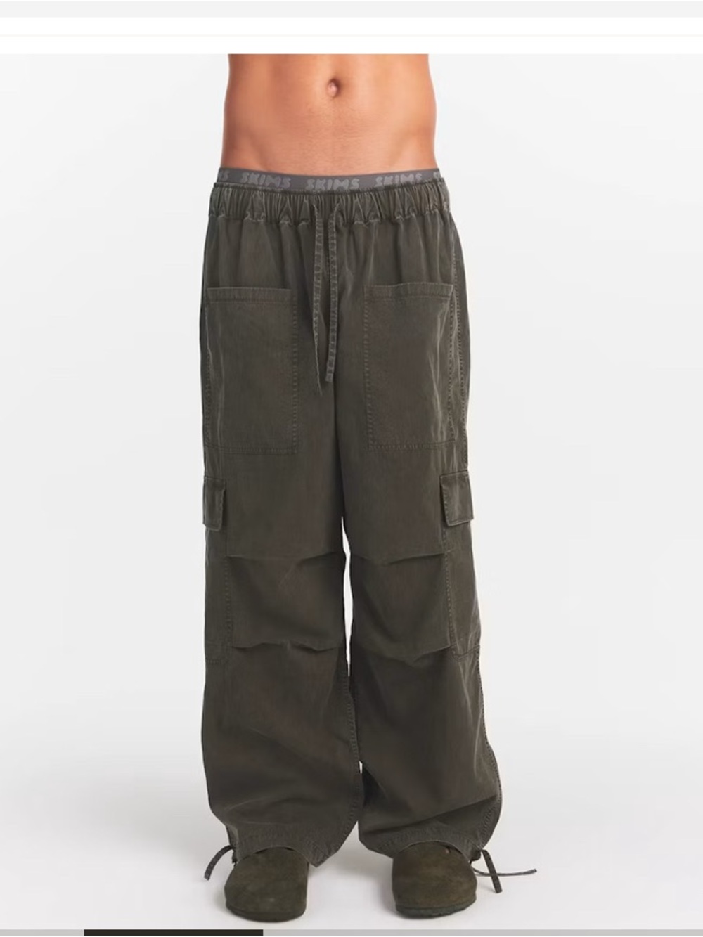 SKIMS Mens Lounge Essentials Relaxed Cargo Pant
